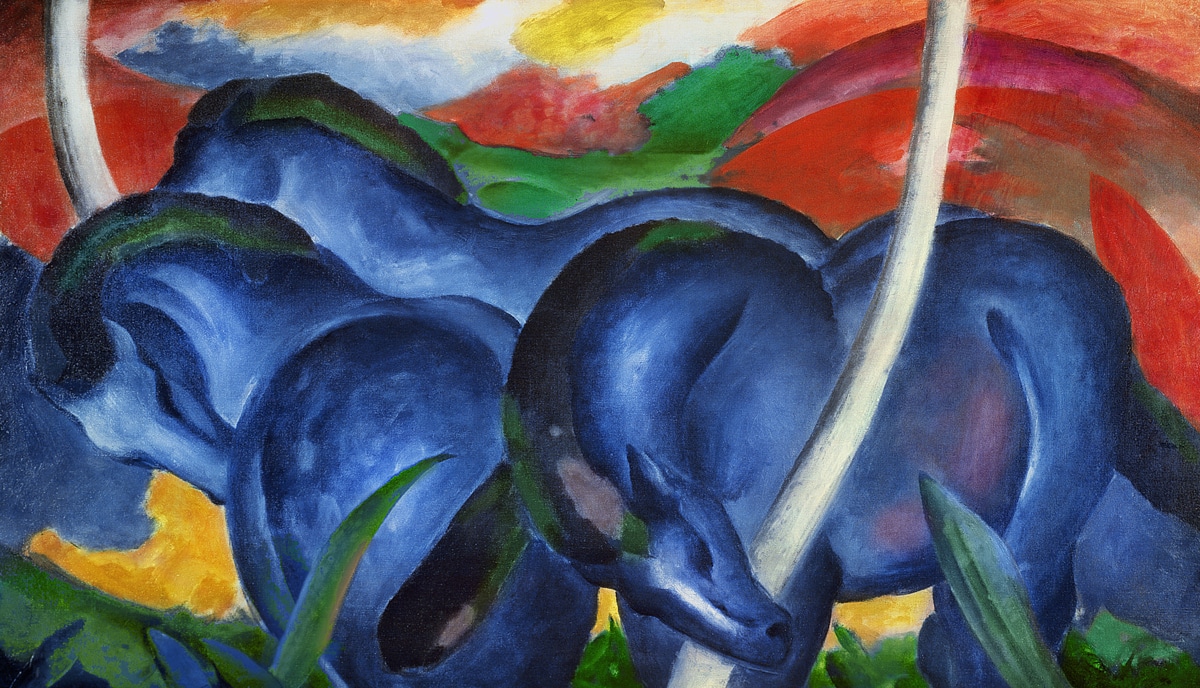 Cavalli blu, Franz Marc