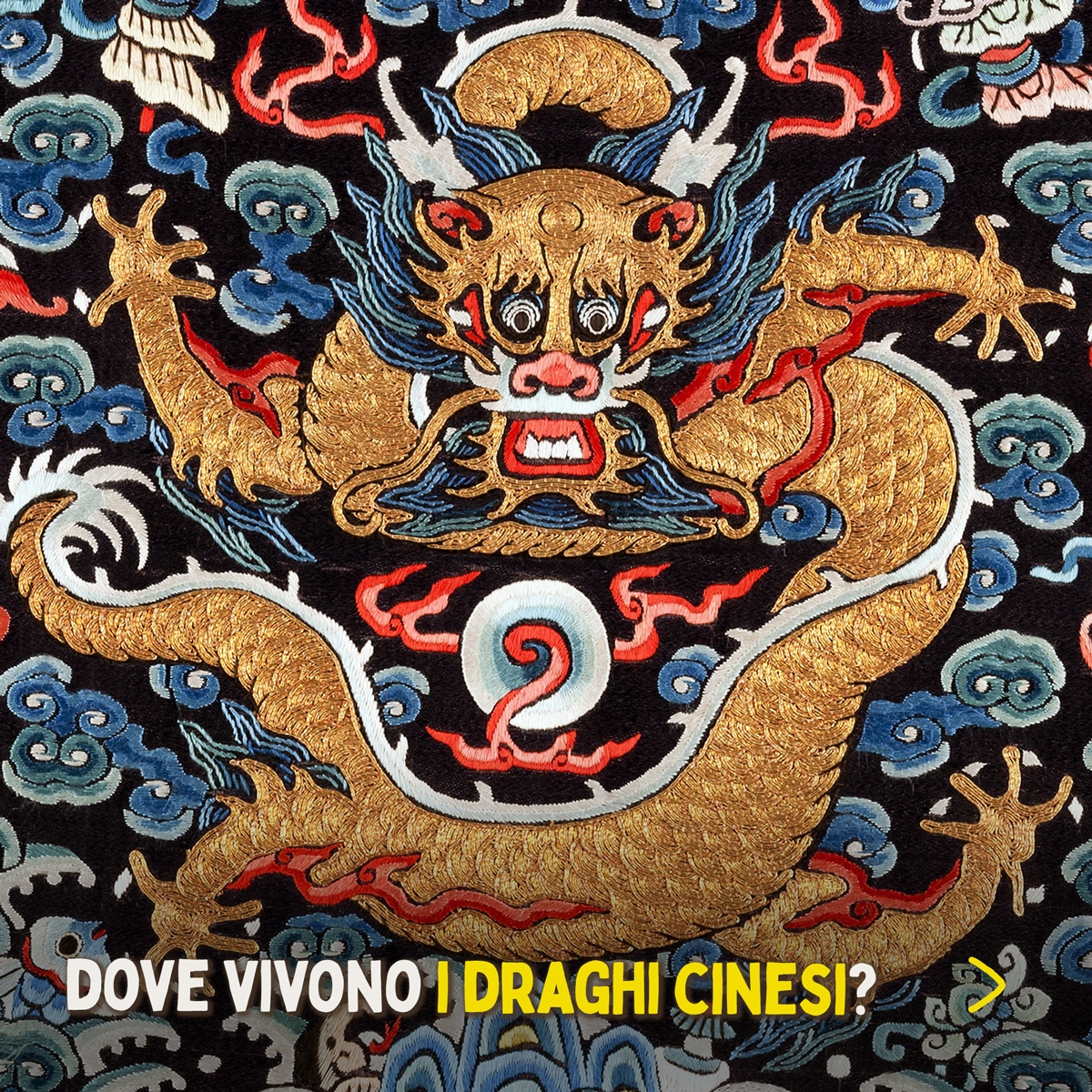 Raffigurazione di un drago cinese