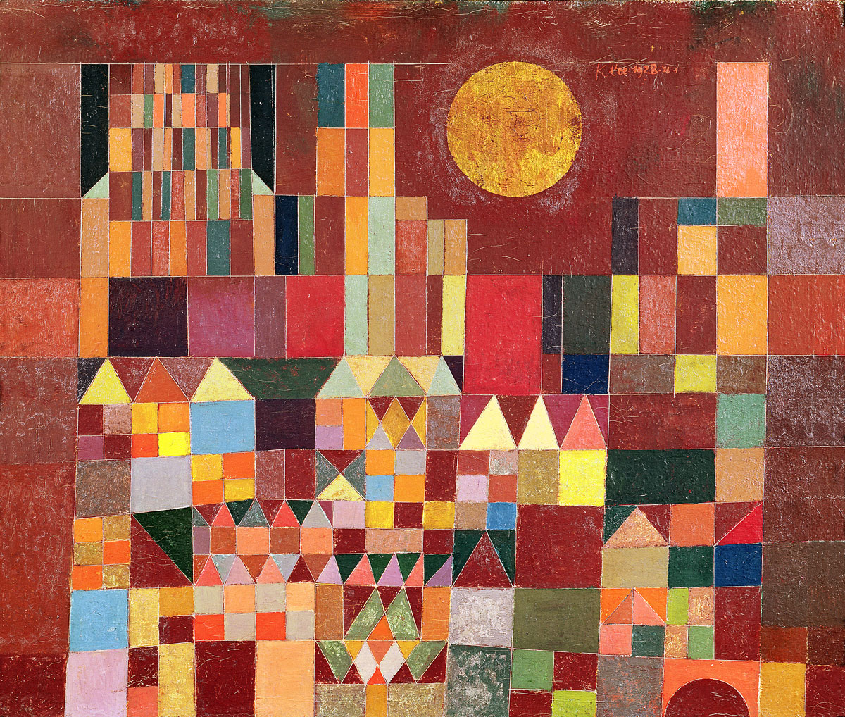 Castello e sole, opera di Paul Klee del 1928