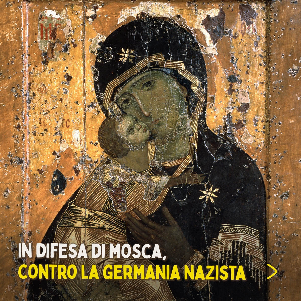 La Madonna di Vladimir - icona russa in stile bizantino