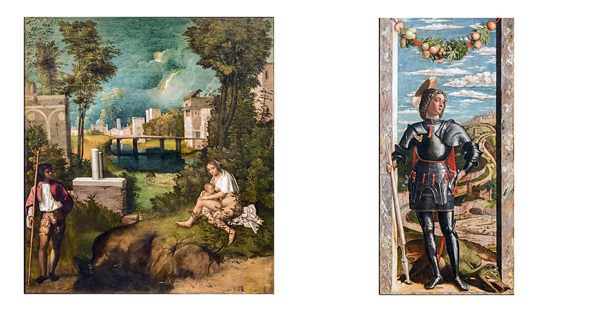 La Tempesta di Giorgione e il San Giorgio del Mantegna