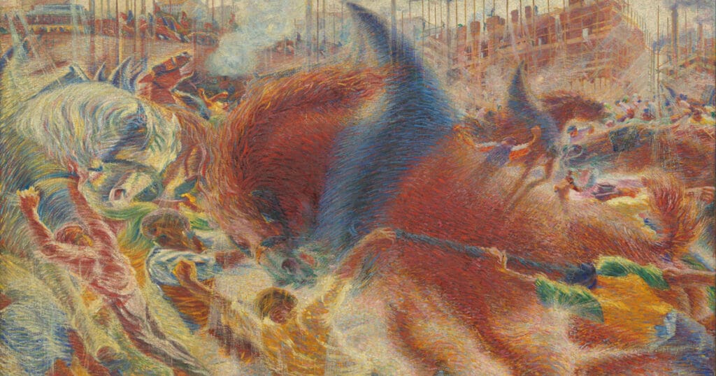 La città che sale, opera di Umberto Boccioni del 1910