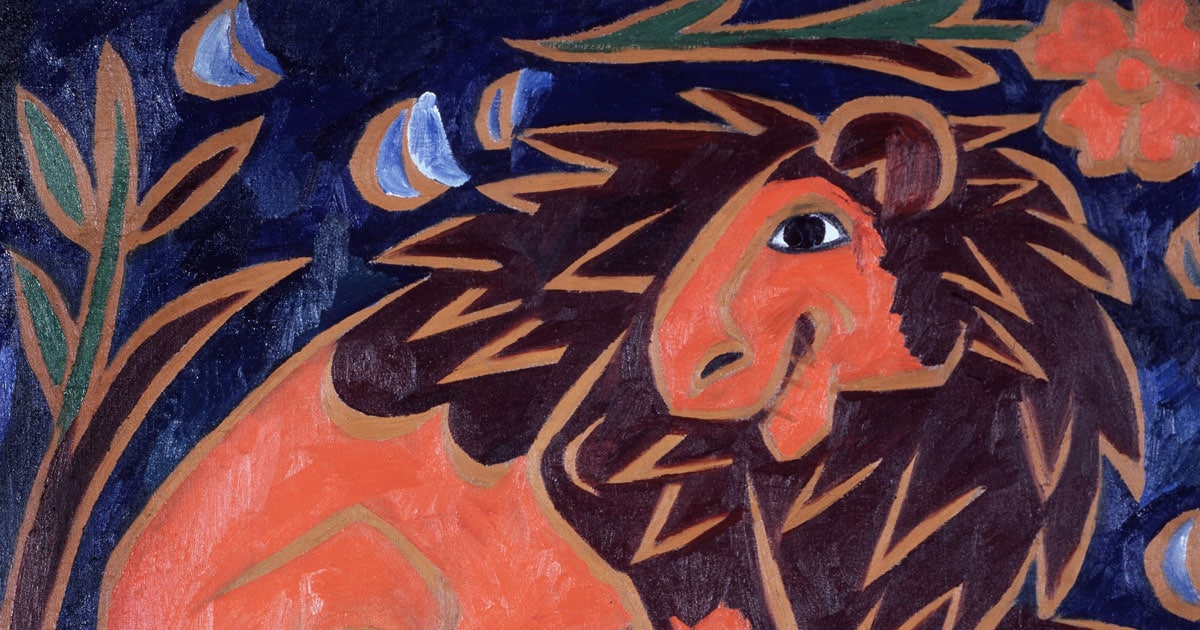 Il Leone, opera di Natalia Goncharova del 1911