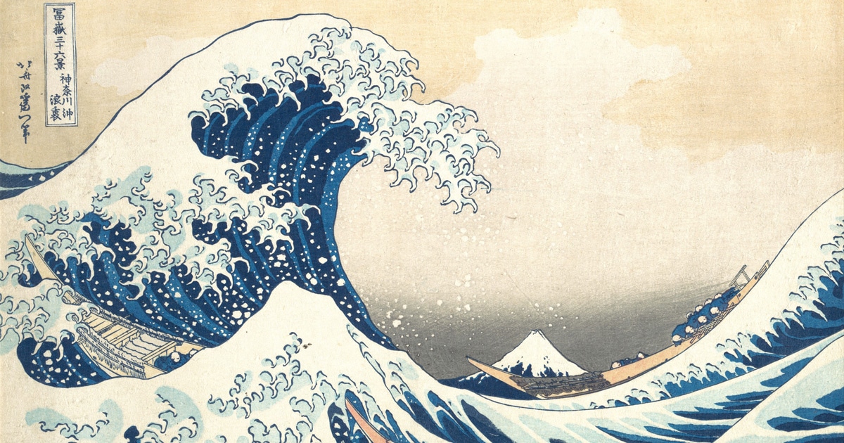 La grande onda di Kanagawa - Opera di Hokusai