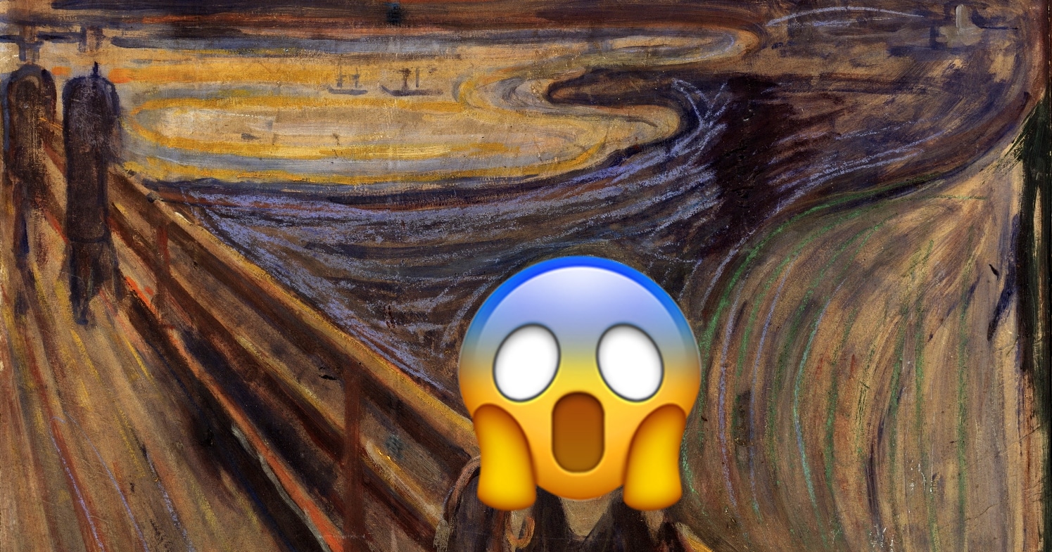 Cover articolo Urlo di Munch con emoji