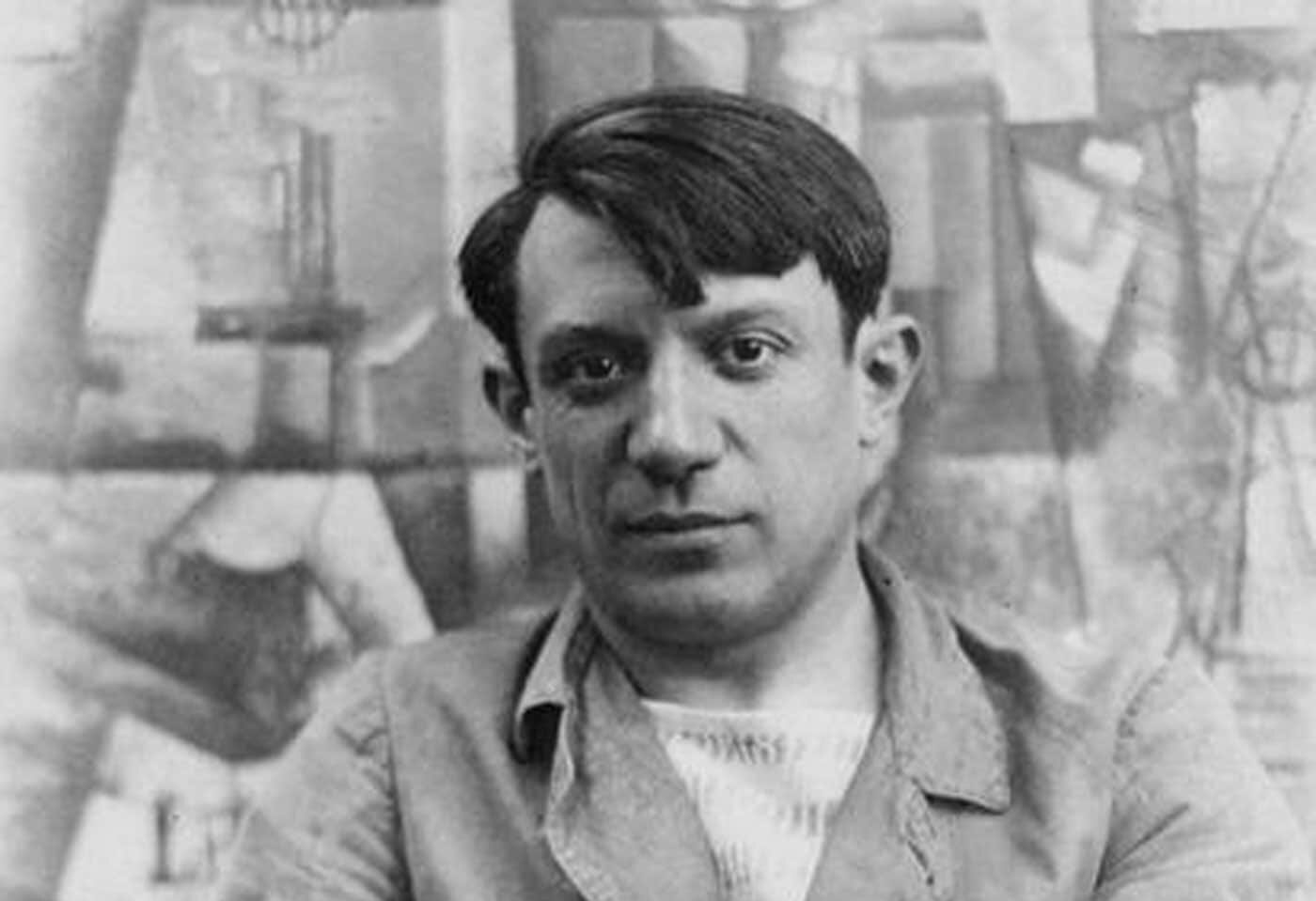 Fotografia di Pablo Picasso nell'estate del 1912