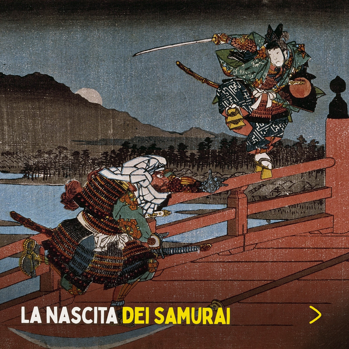 Battaglia tra samurai - stampa giapponese