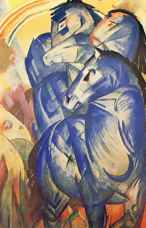 La torre dei cavalli azzurri, opera scomparsa di Franz Marc